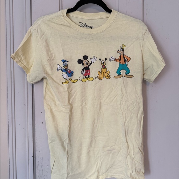Disney Tops - Mickey and Friends Disney Yellow Tshirt